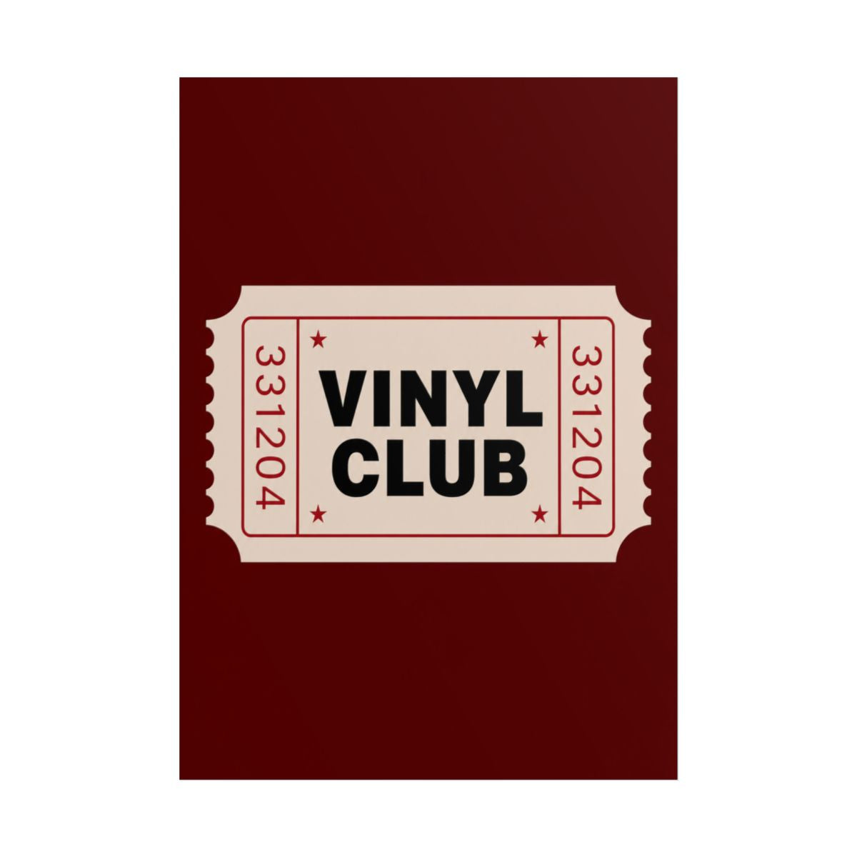 Vinyl Club unframed poster