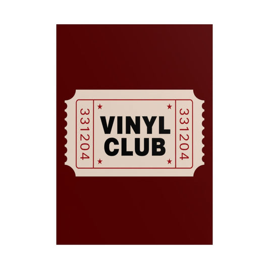 Vinyl Club unframed poster